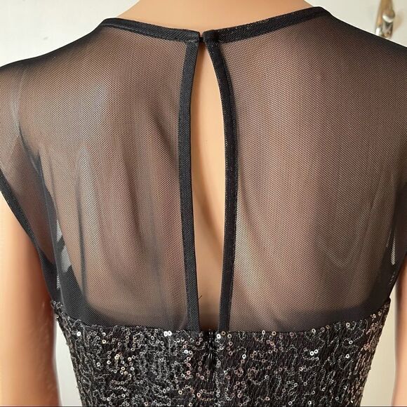 SD Collection Sequin Mesh Scuba Dress Size 10P - Picture 8 of 14